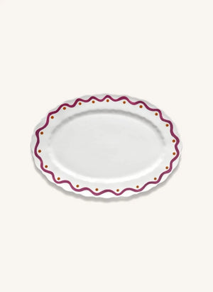 Serax - Charly Abstract Pattern Serving Plate | Purple