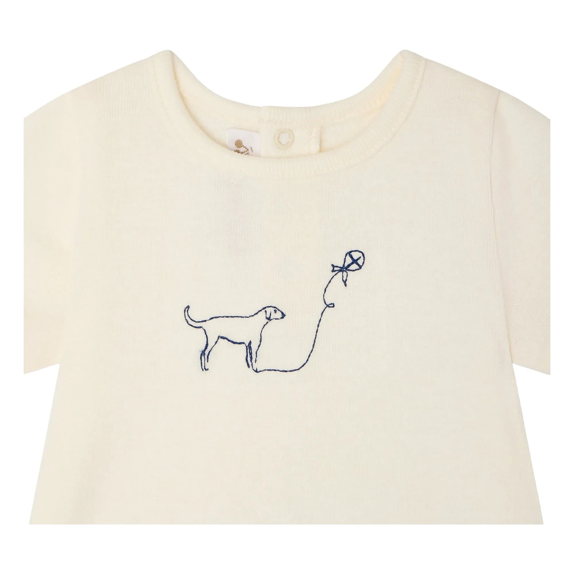 Bonpoint - Fanilo Organic Cotton T-Shirt and Shorts Set | Ivory