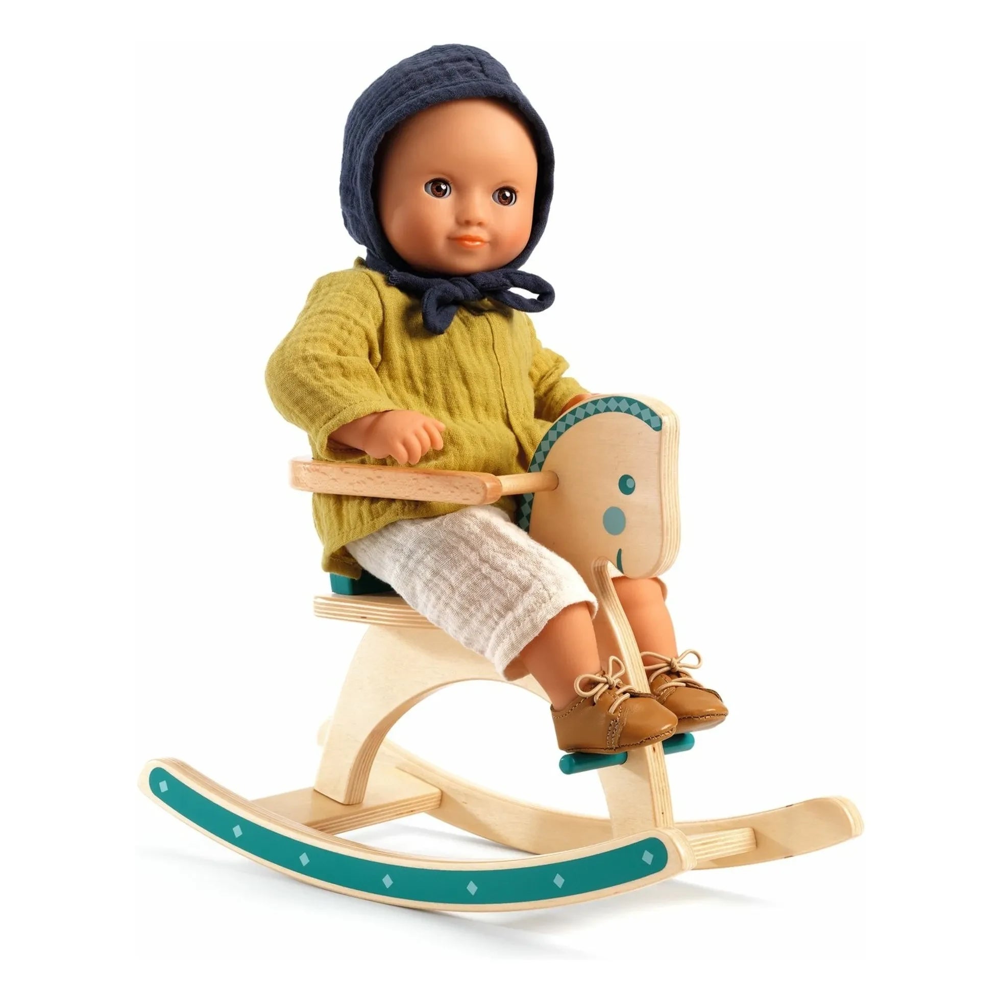 Djeco - POMEA - Rocking Horse for Dolls | Blue