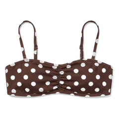 Smallable Woman - Hailee Polka Dot Maillot Top | Brown