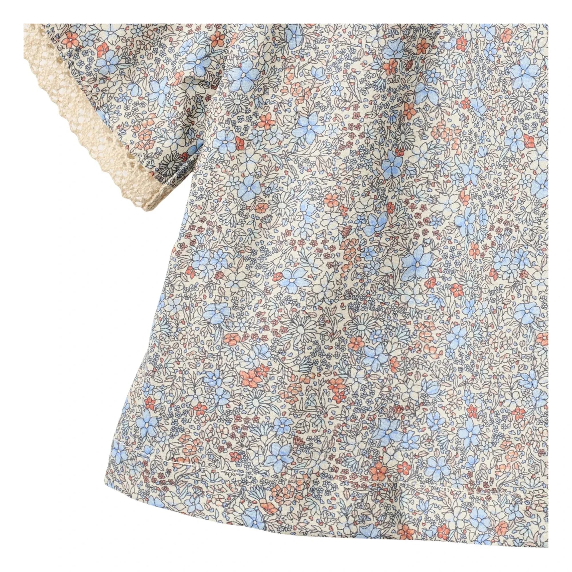 Wheat - Hannah Fleurie Organic Cotton Blouse | Light blue