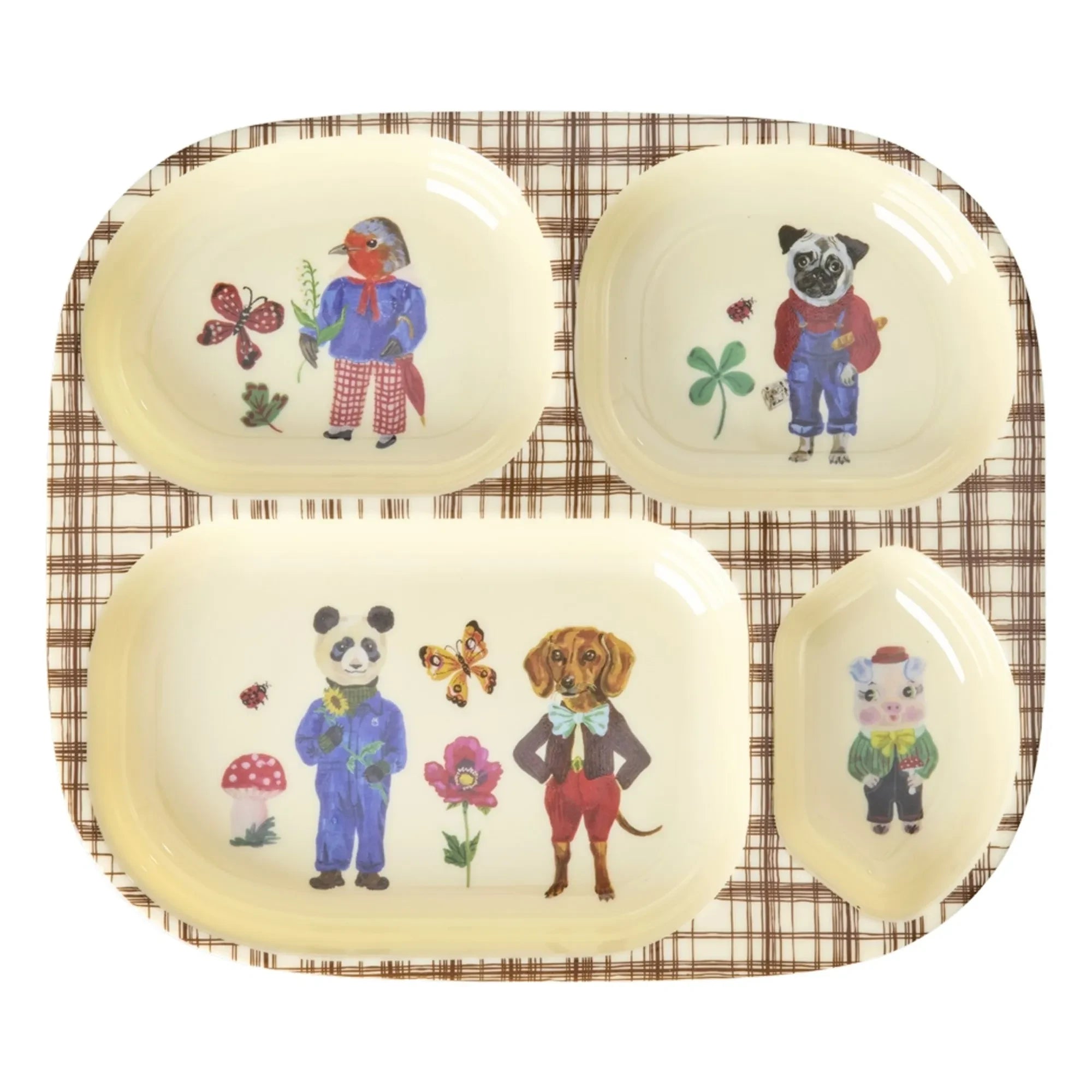 Rice - Melamine Dinner Set - Rice x Nathalie Lété | Blue