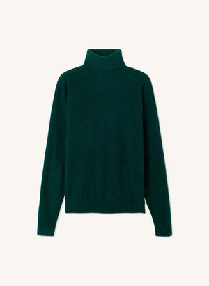 American Vintage - Raxow Wool Turtleneck Sweater | Dark Green