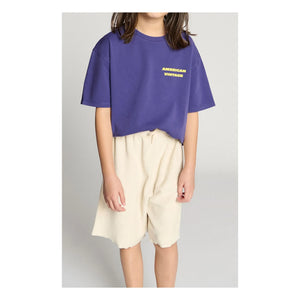 American Vintage - Fuxow Organic Cotton Jogger Shorts | Off-white