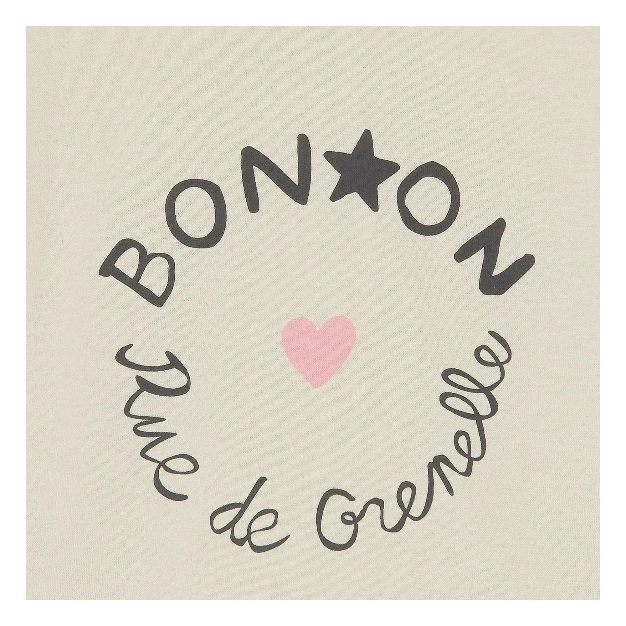 Bonton - Napo Bébé Capsule 25 ans Contrast Tişört | Krem