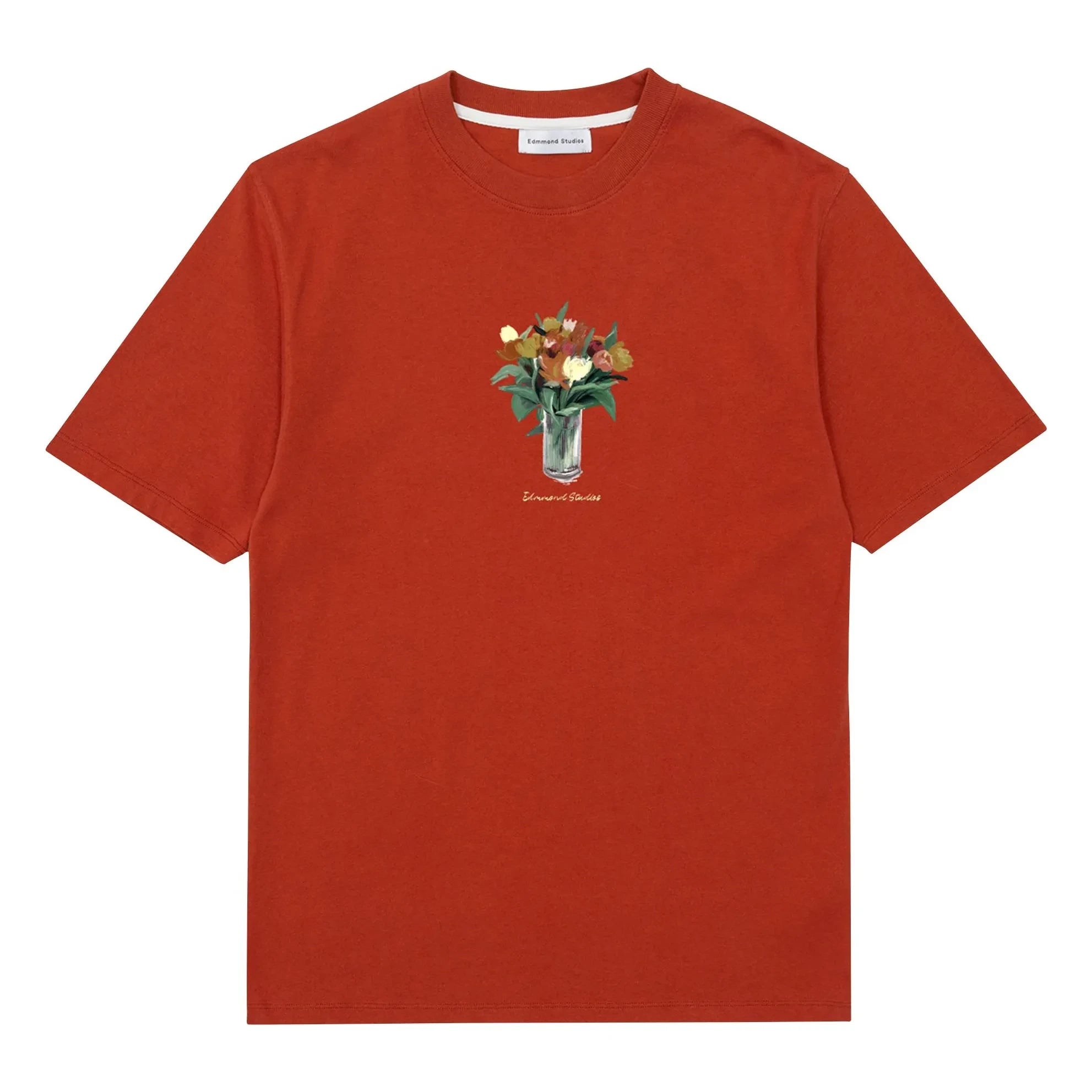 Edmmond Studios - Lush Cotton T-Shirt | Red Ochre