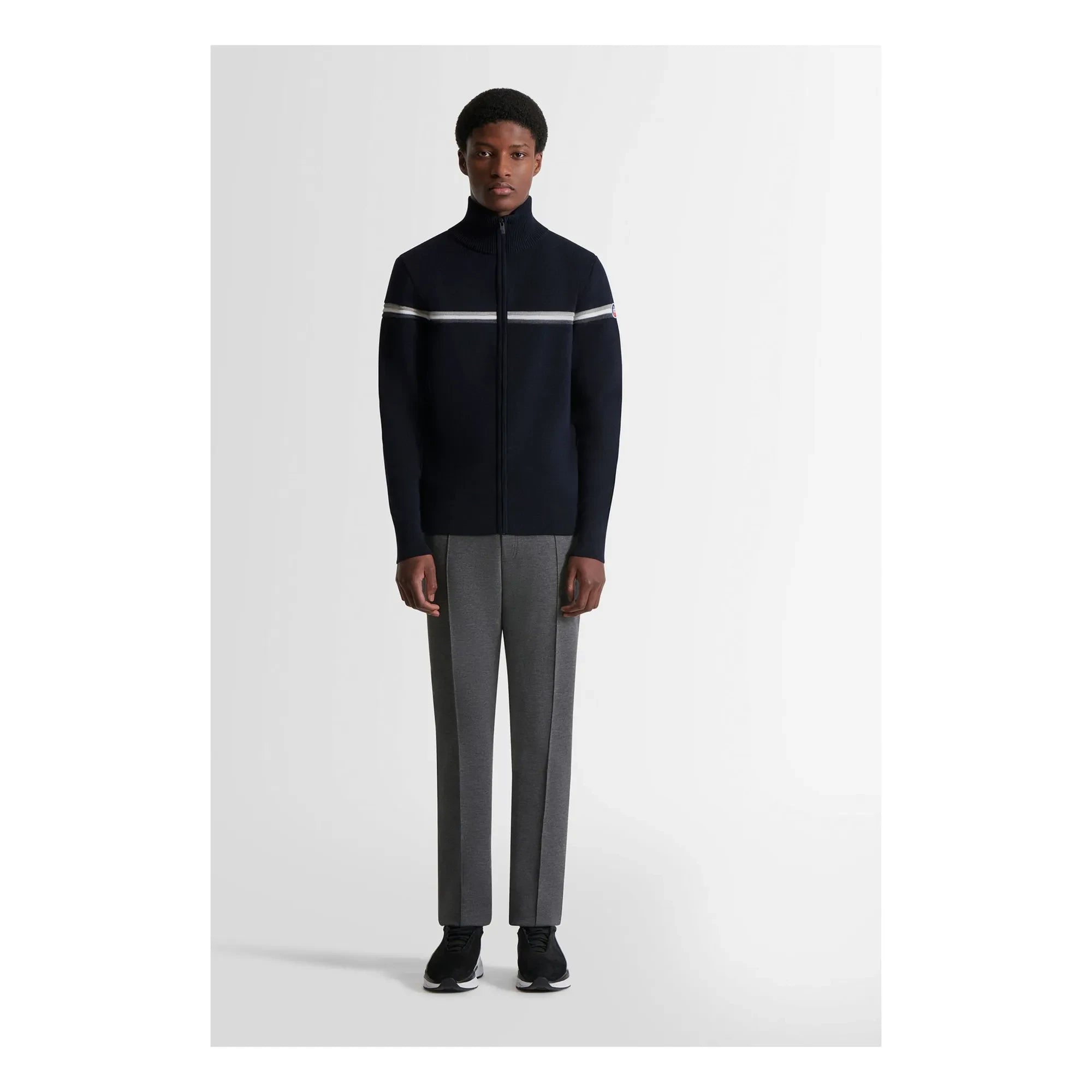Fusalp - Wengen Fiz II Merino Wool Zip Sweat Top | Navy