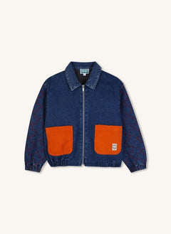 Kenzo - 1970 Denim Fermuarlı Ceket | Mavi