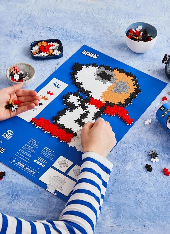 Plus-Plus - Snoopy Aviator Tube - 275 Pieces - Plus-Plus x Peanuts | White