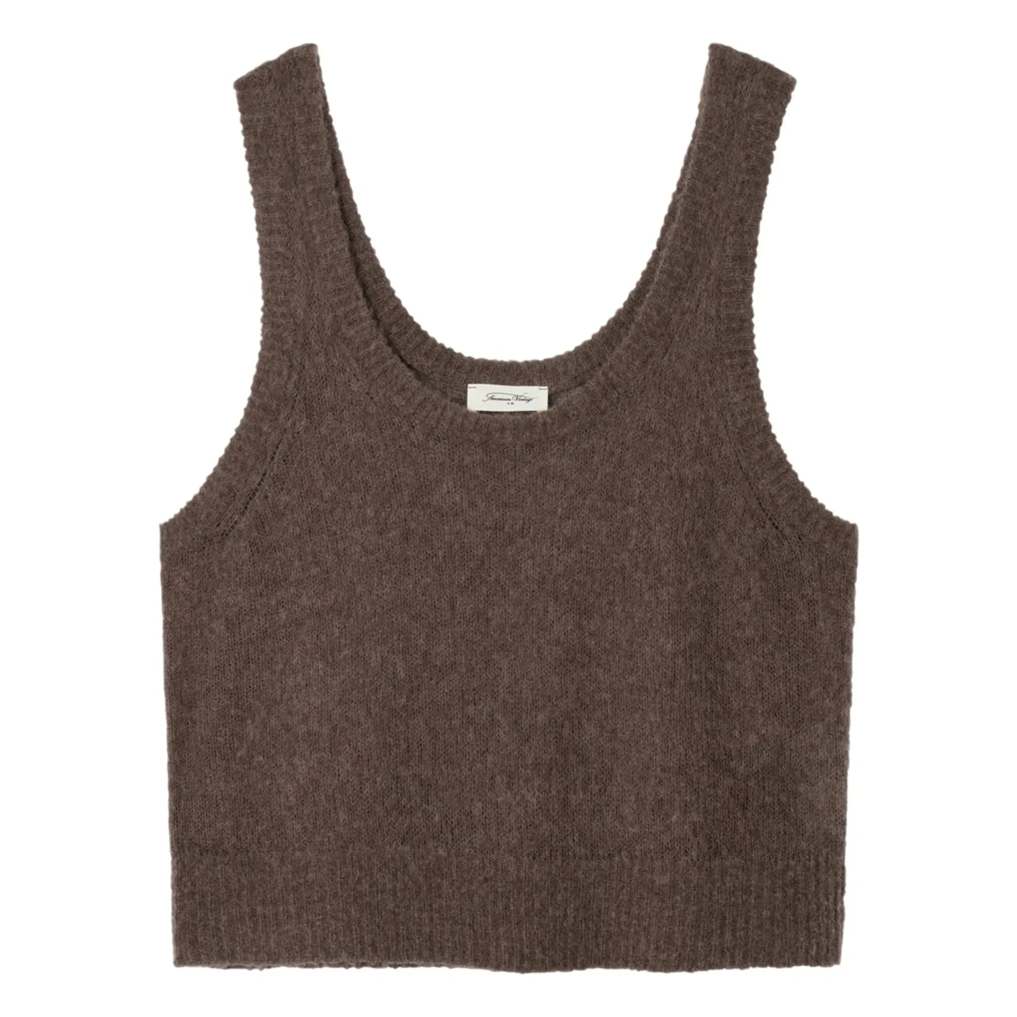 American Vintage - Bodyrow Cashmere and Wool Tank Top | Brown