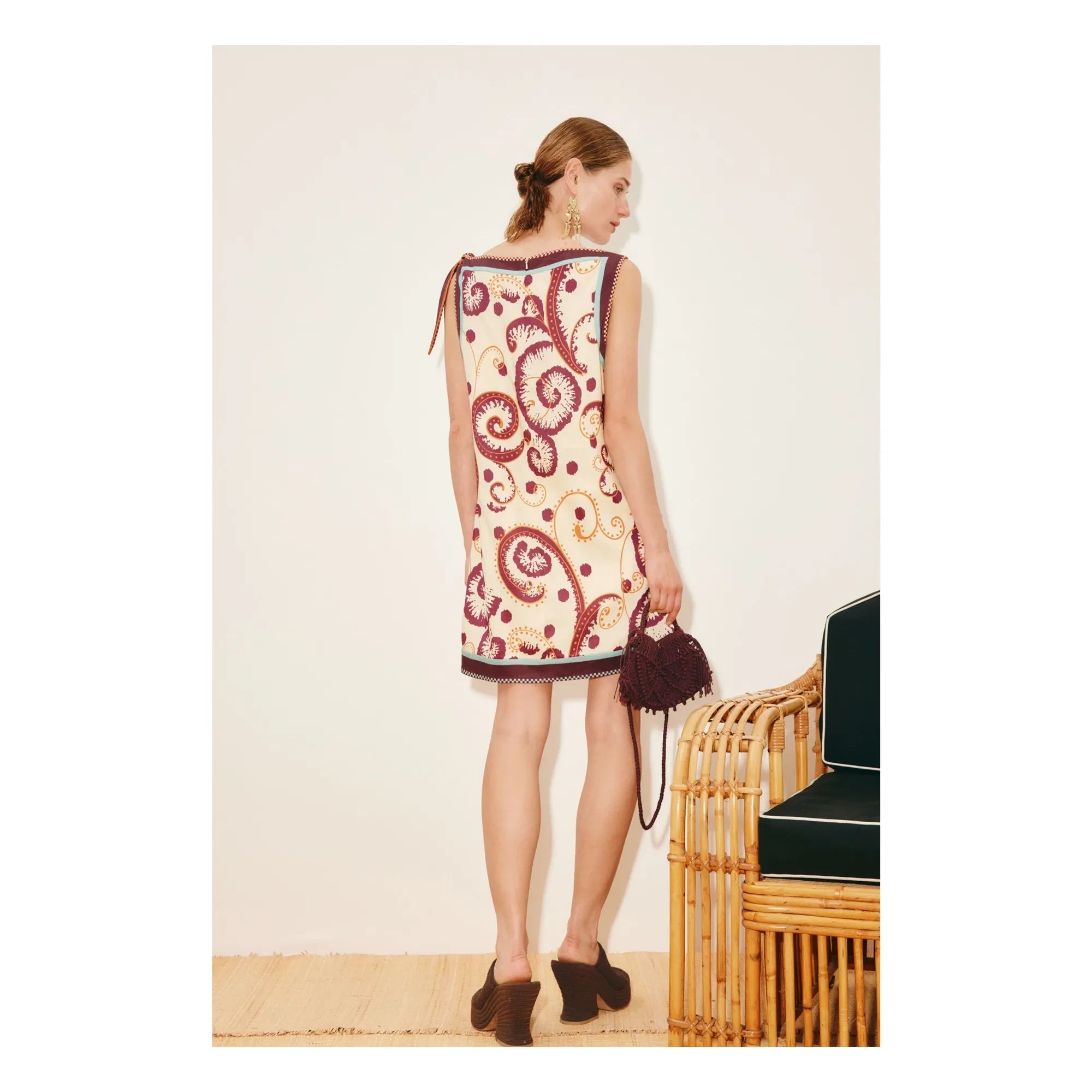 Alémais - Wilson silk and linen dress | Ivory