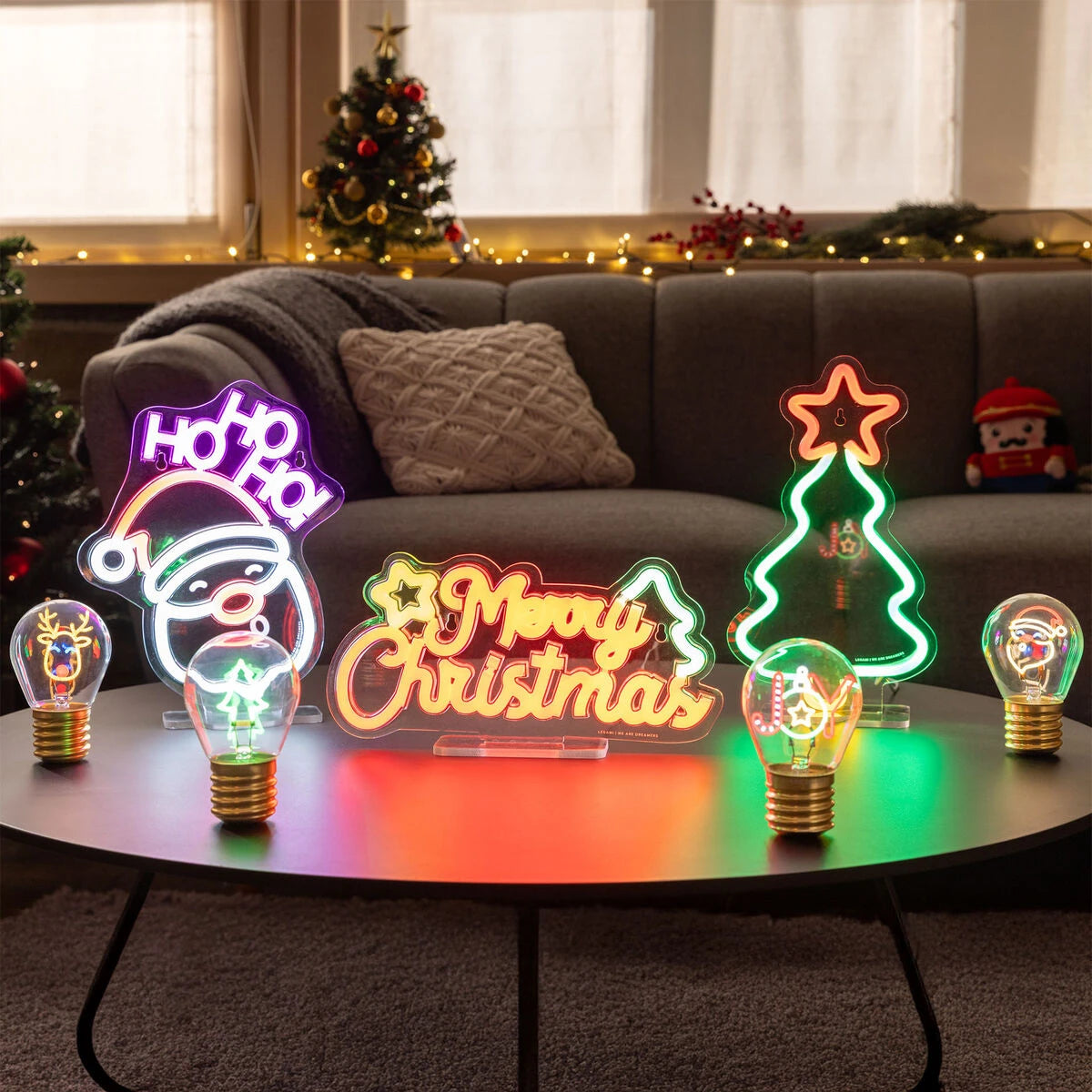 Legami - Neon-Effect LED Lamp - Santa Claus - It's a Sign