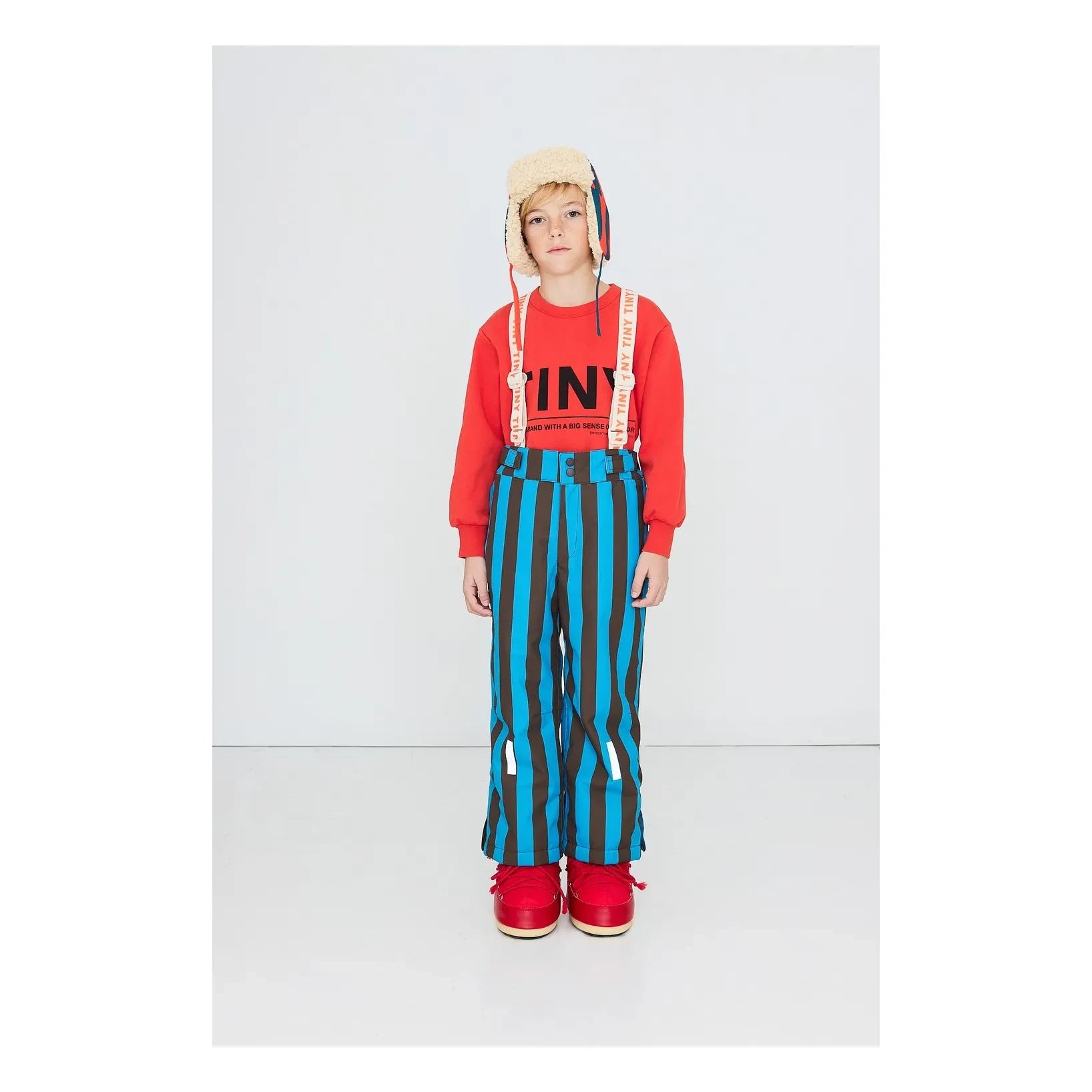 Tinycottons - Çizgili Kayak Pantolonu | Mavi