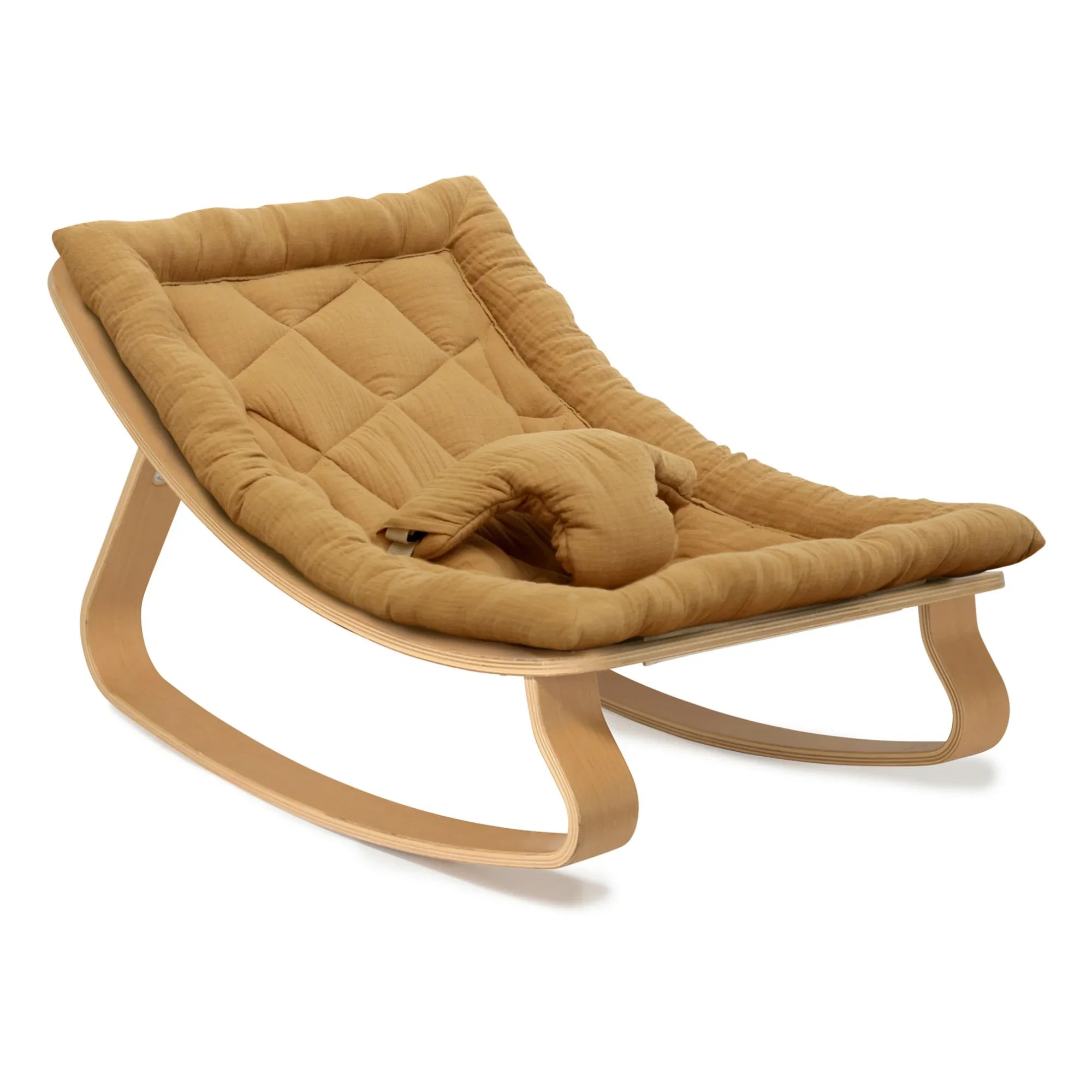 Charlie Crane - Levo Beech Wood Baby Swing | Camel
