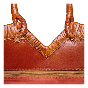 Vipera - Crudelia Leather Tote | Cognac