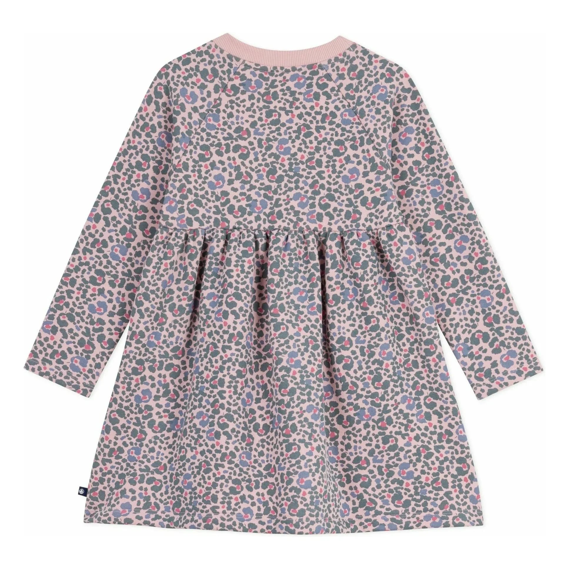 Petit Bateau - Çiçek Desenli Sweat Elbise | Pembe