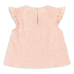 Konges Sløjd - Ellie Striped Organic Cotton Top | Red