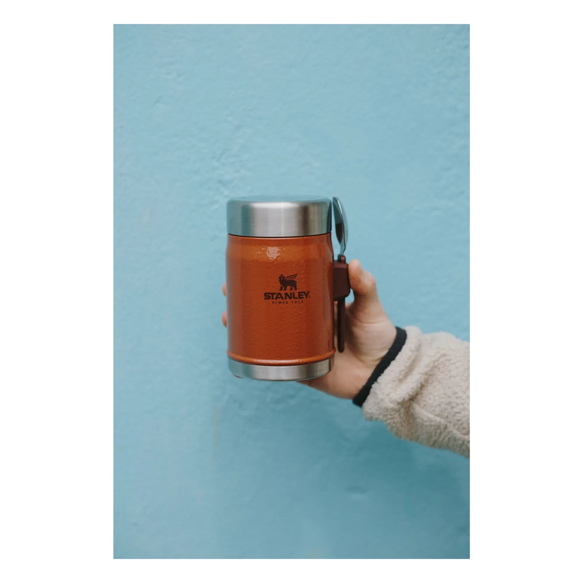 Stanley 1913 - Legendary Thermal Flask, Spoon/Fork 0.4 L | Orange
