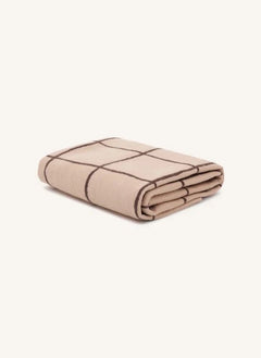 Muskhane - Nuno Checkered Felt Blanket | Powder pink