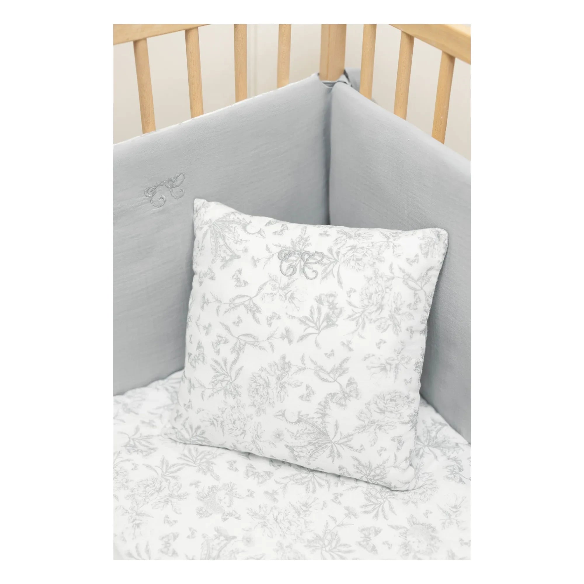 Tartine et Chocolat - Toile de Jouy Pillow | Gray