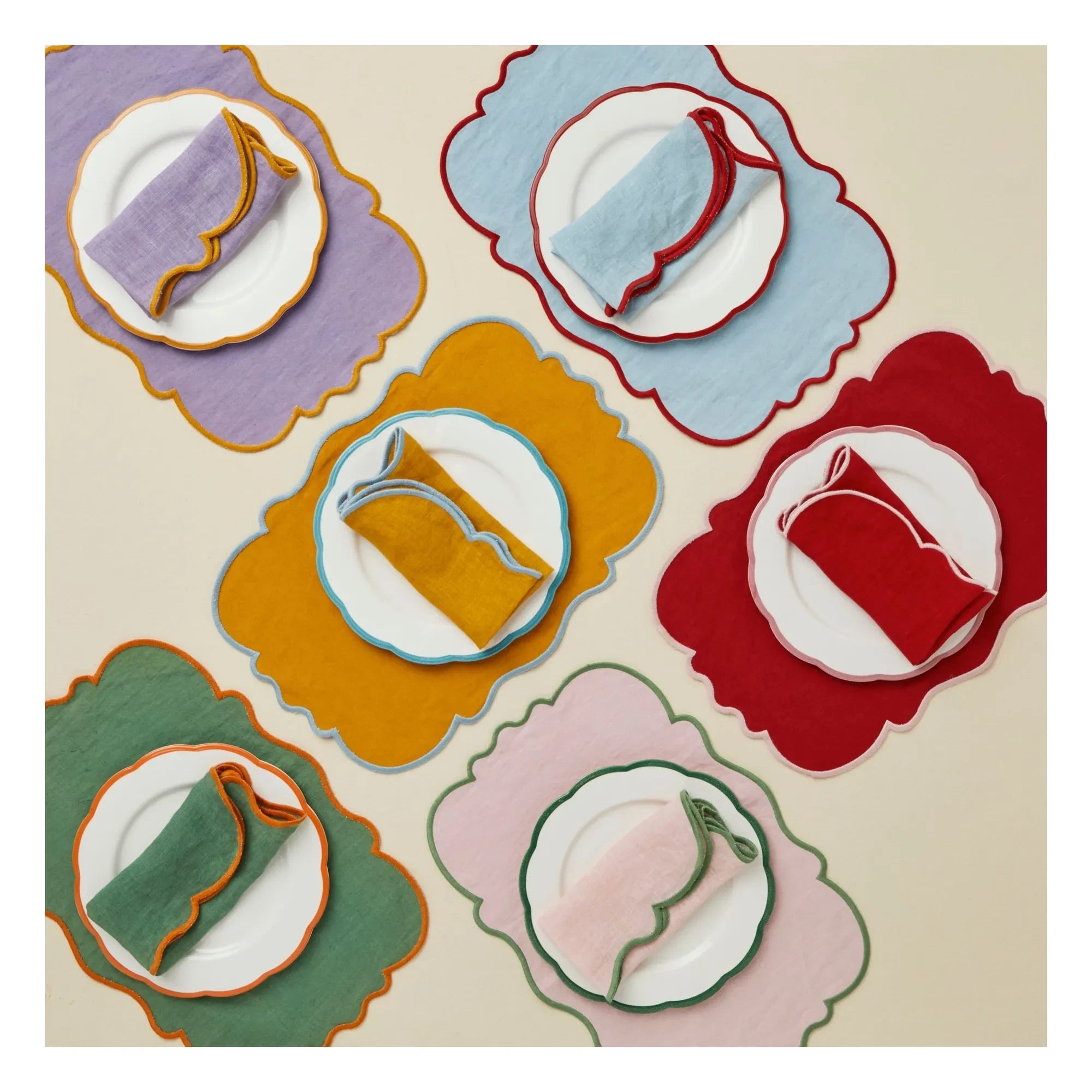 Bitossi - American Placemats - Set of 2 | Pink