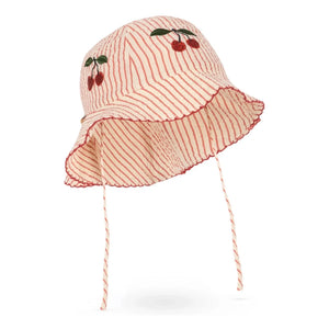 Konges Sløjd - Ellie Organic Cotton Striped Hat | Red