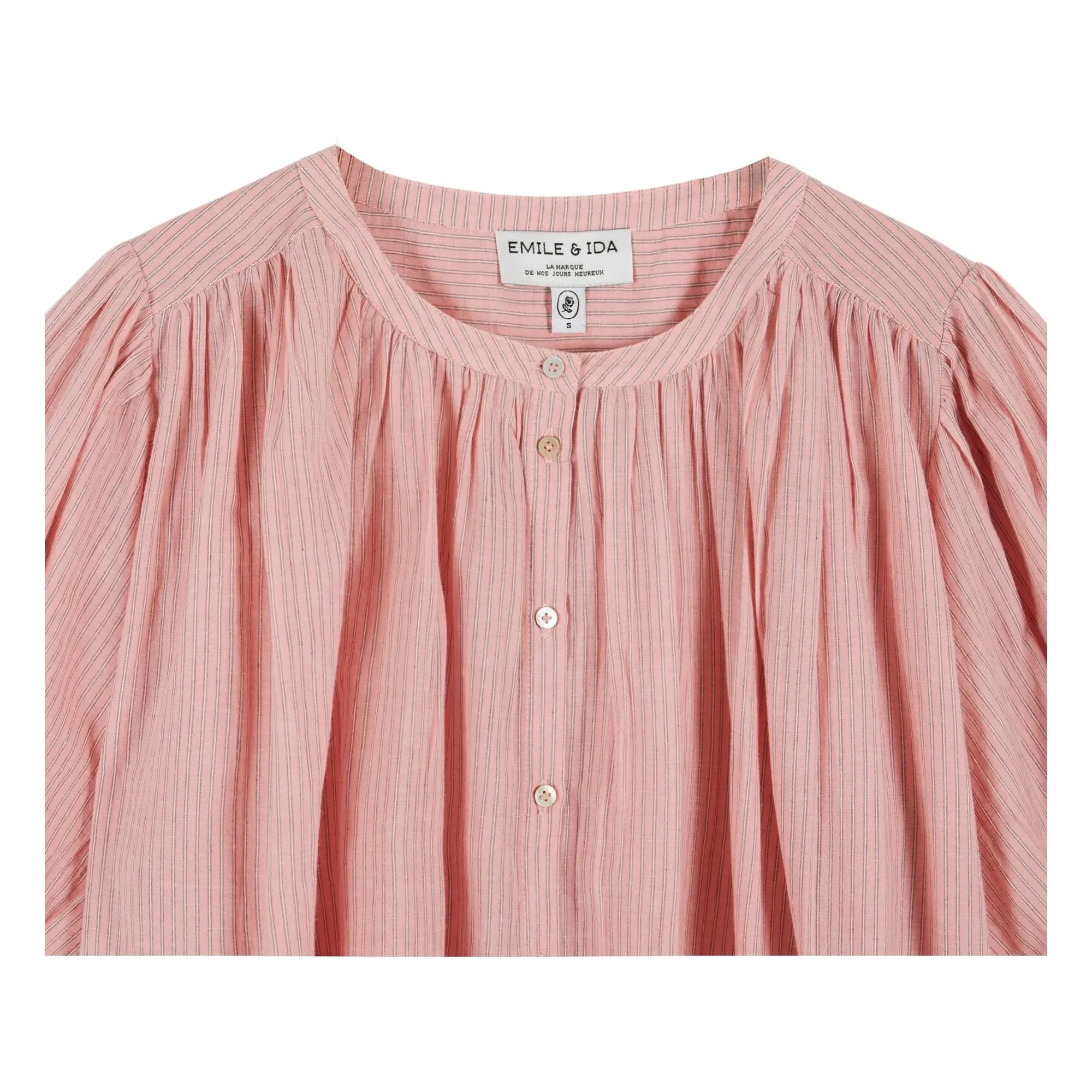 Emile et Ida - Pink Khadi Cotton Blouse
