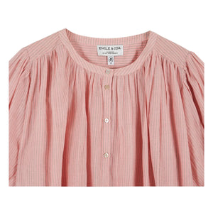Emile et Ida - Pink Khadi Cotton Blouse