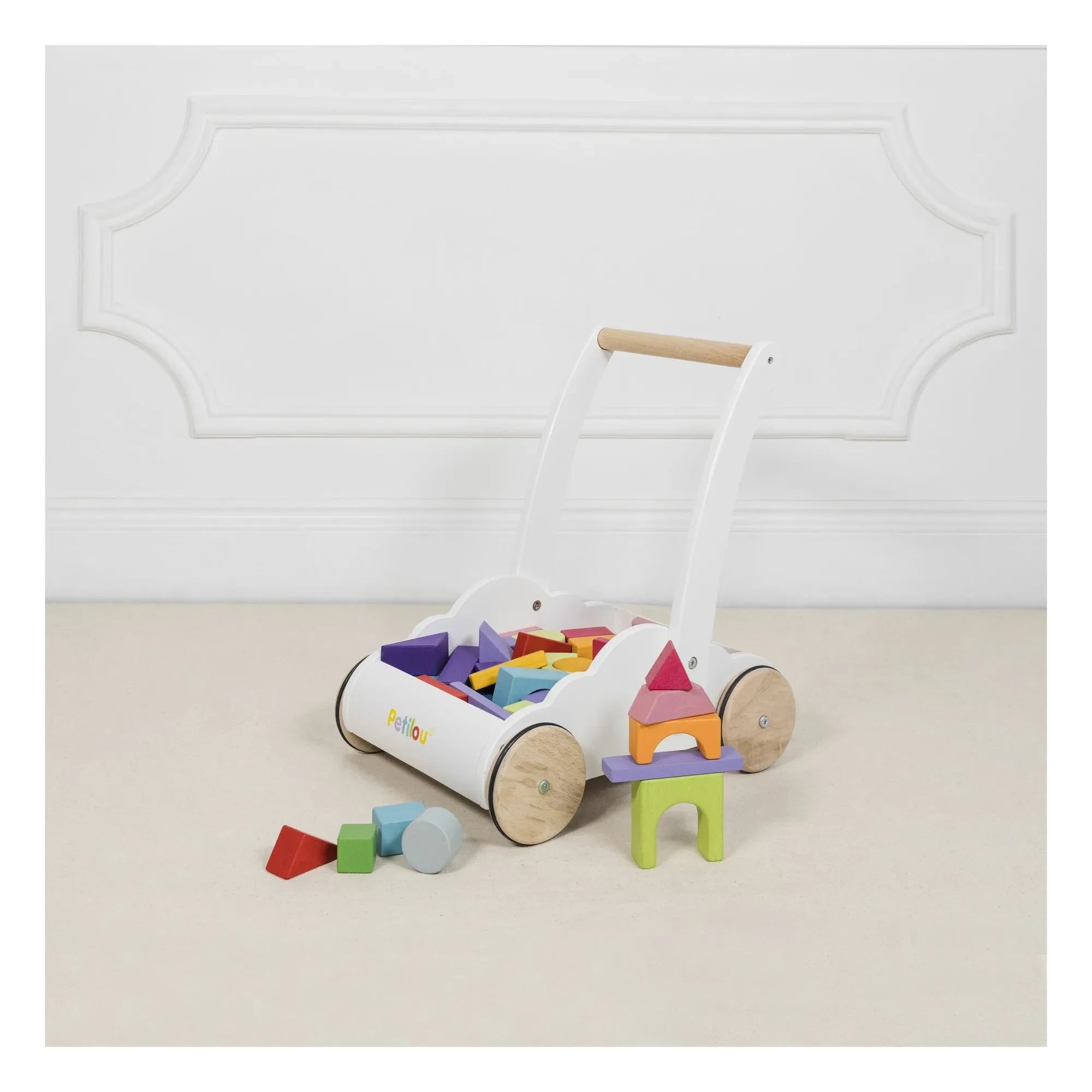 Le Toy Van - Cloud Wooden Block Car | White