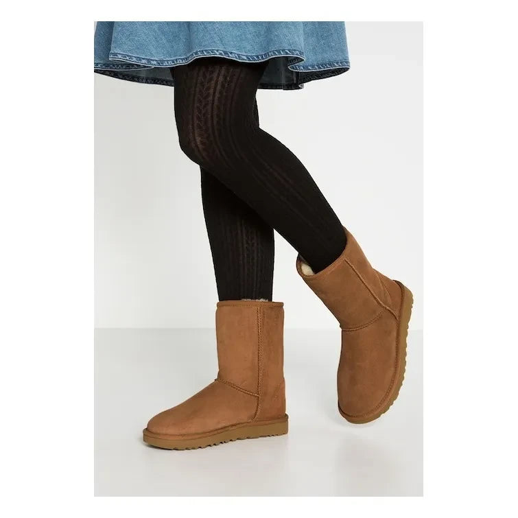 UGG - Classic II Fur-Lined Suede Boots | Caramel