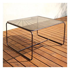 Honoré - Eldorado Coffee Table, Smoked Glass Top | Frosted Brown