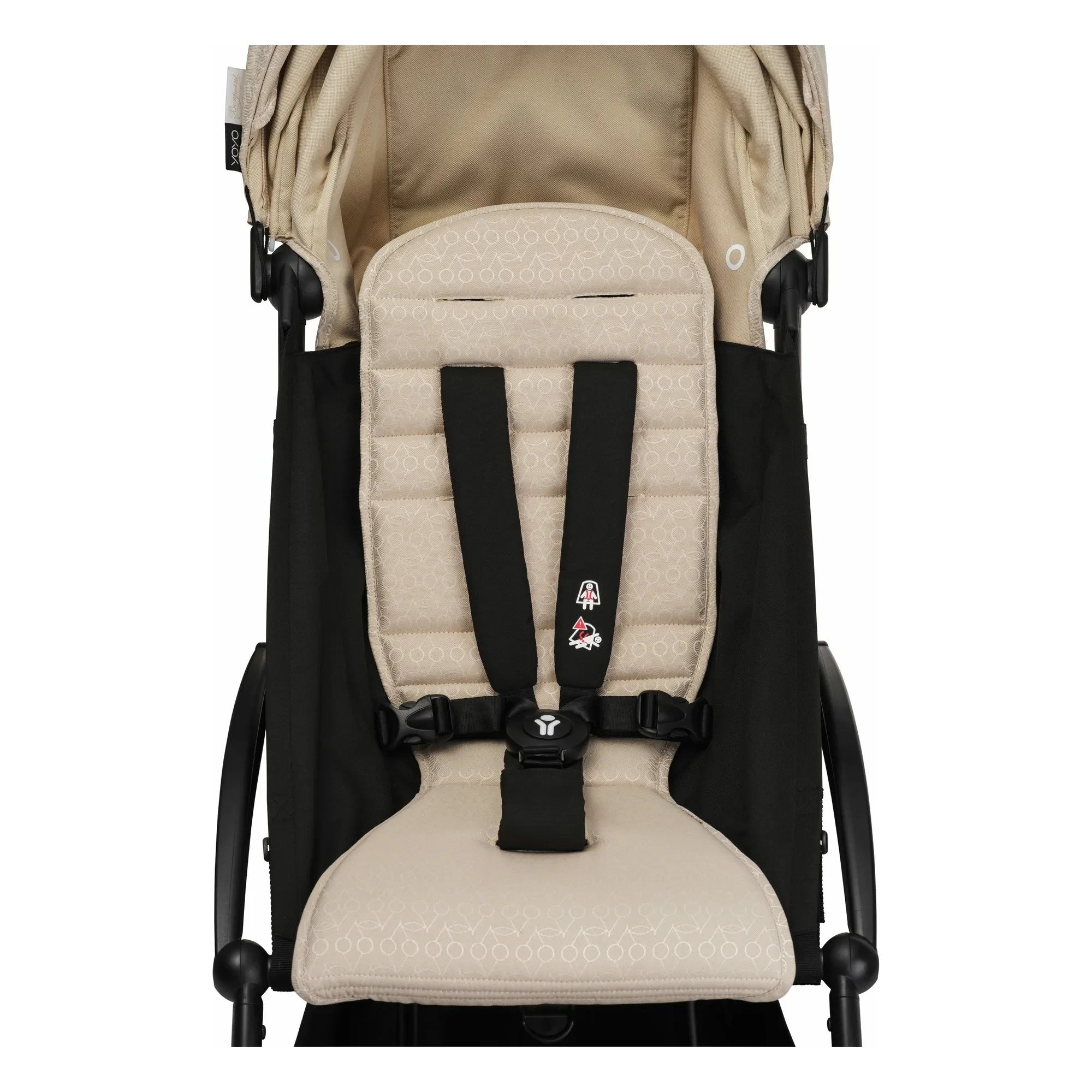 Stokke® - YOYO³ Bonpoint 6+ Baby Stroller with Black Frame | Beige
