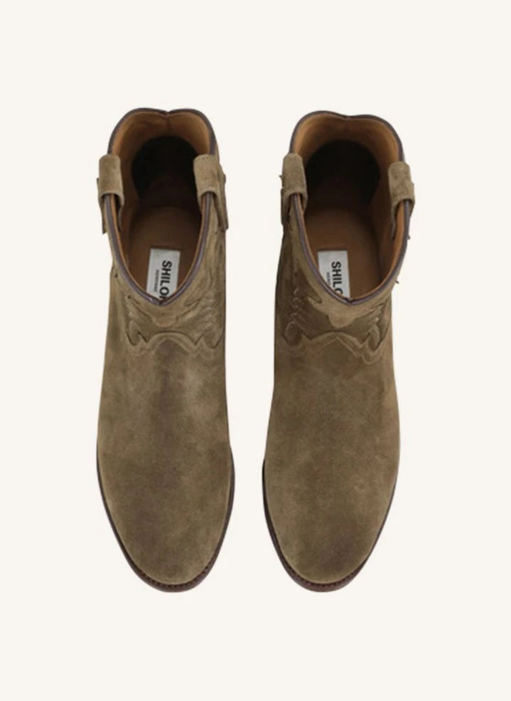 Shiloh Heritage - Early Night Suede Boots | Hazel