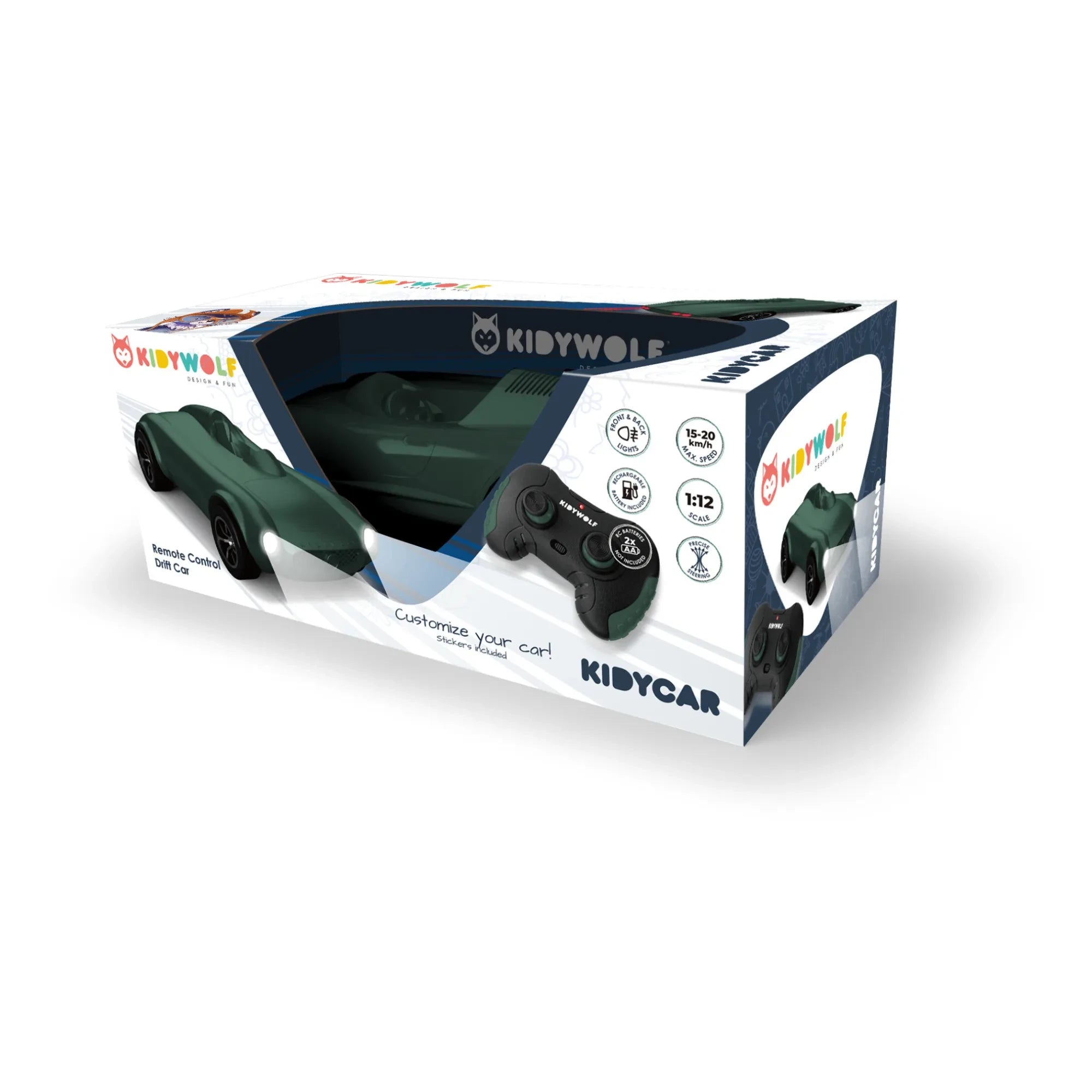 Kidywolf - Remote Control Car | Green