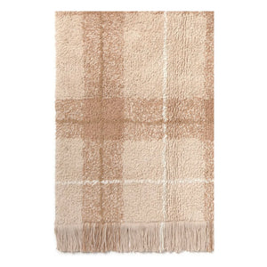 Lorena Canals - Tartan Rug | Dust Pink