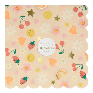 Meri Meri - Large Happy Icons Napkin Set - 16 pcs