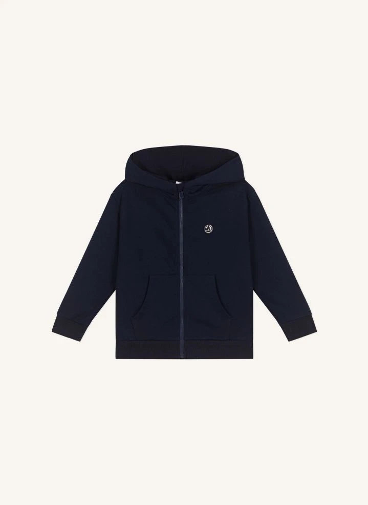 Petit Bateau - Logo Kapüşonlu Sweatshirt | Lacivert