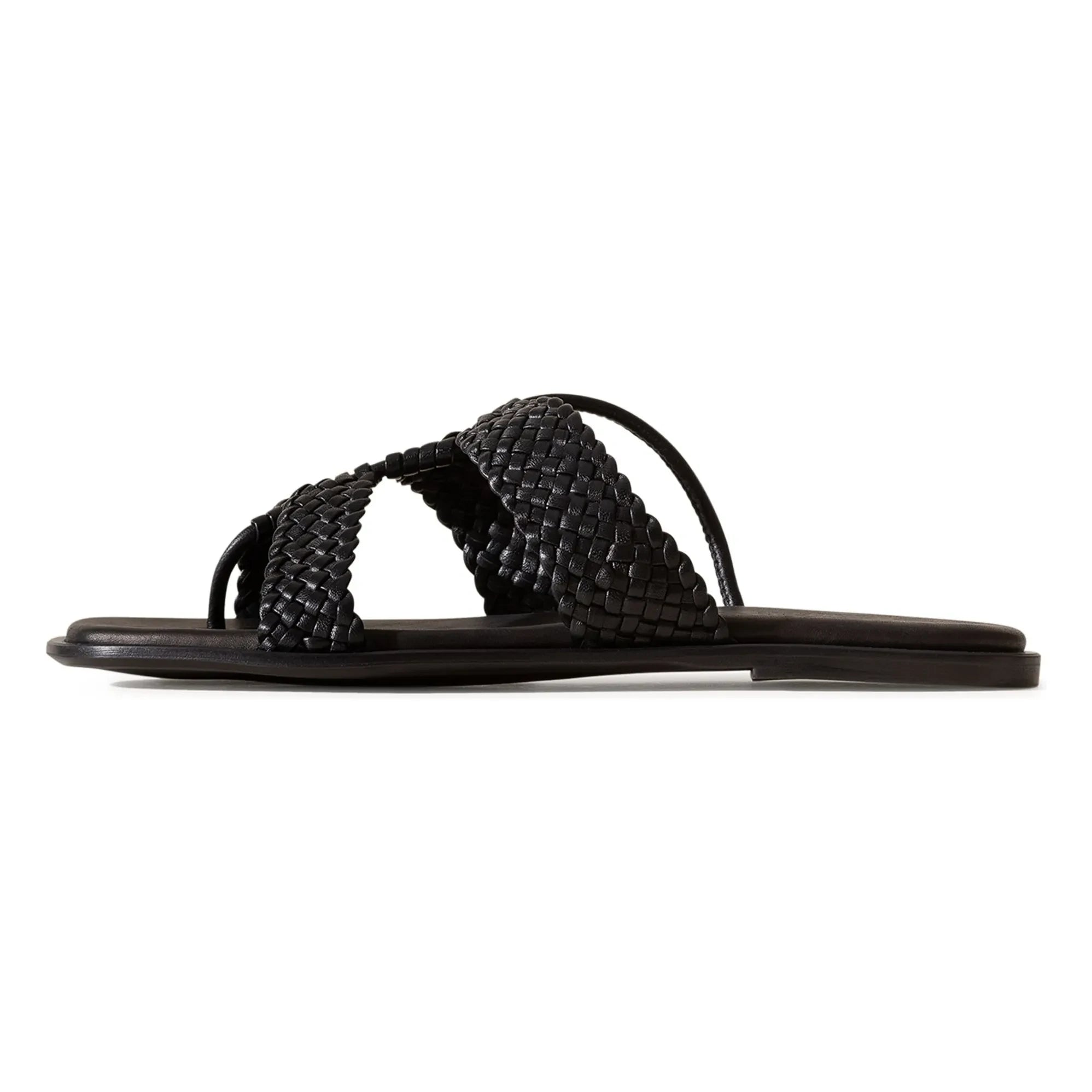 Hereu - Lina Leather Sandals | Black