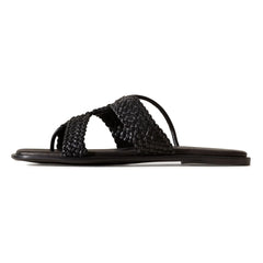 Hereu - Lina Leather Sandals | Black