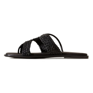 Hereu - Lina Leather Sandals | Black