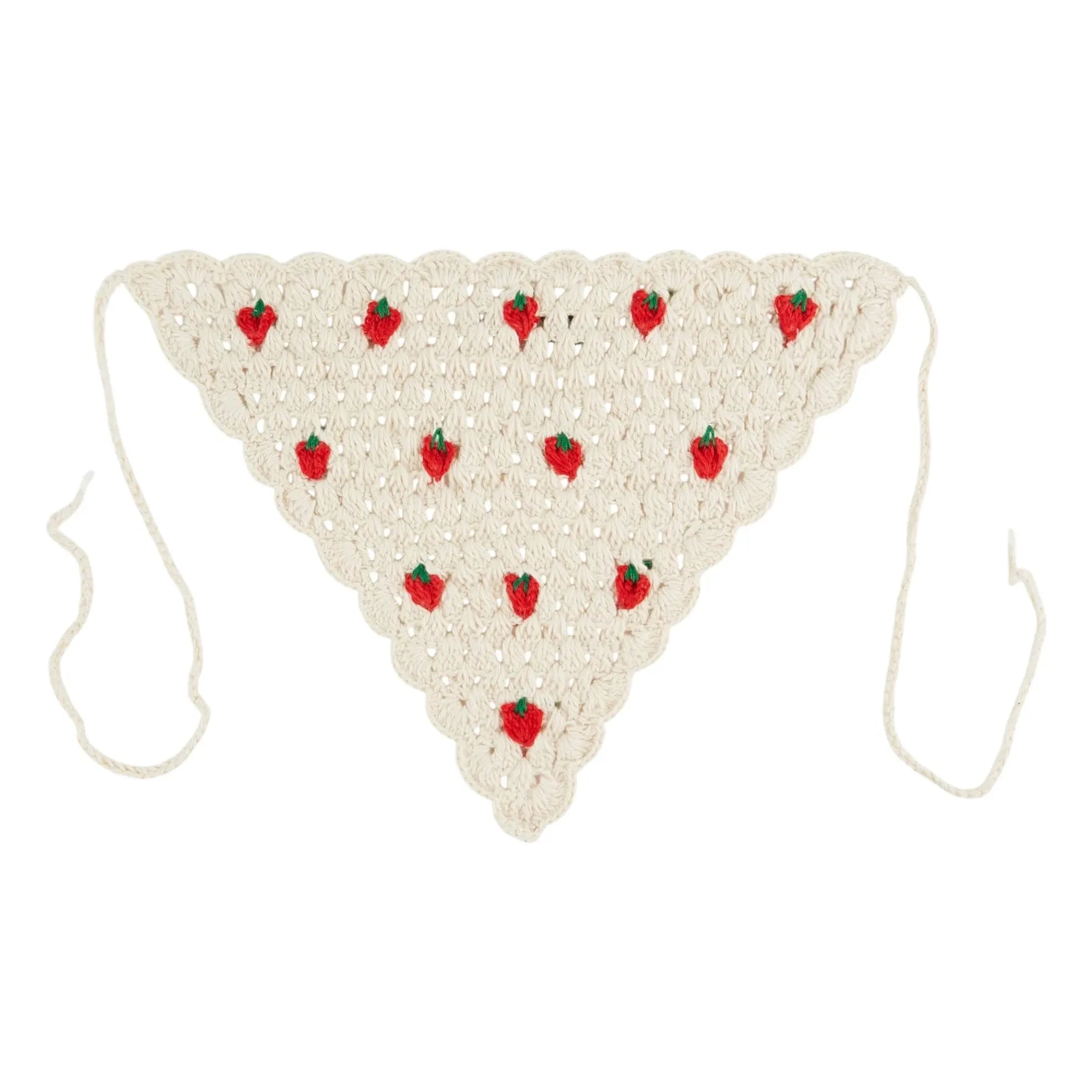 Emile et Ida - Strawberry Crochet Headband | Cream