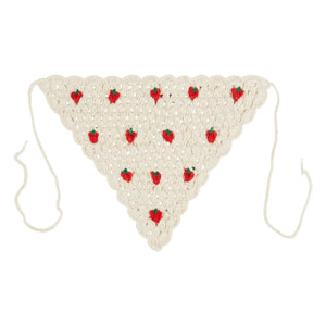 Emile et Ida - Strawberry Crochet Headband | Cream
