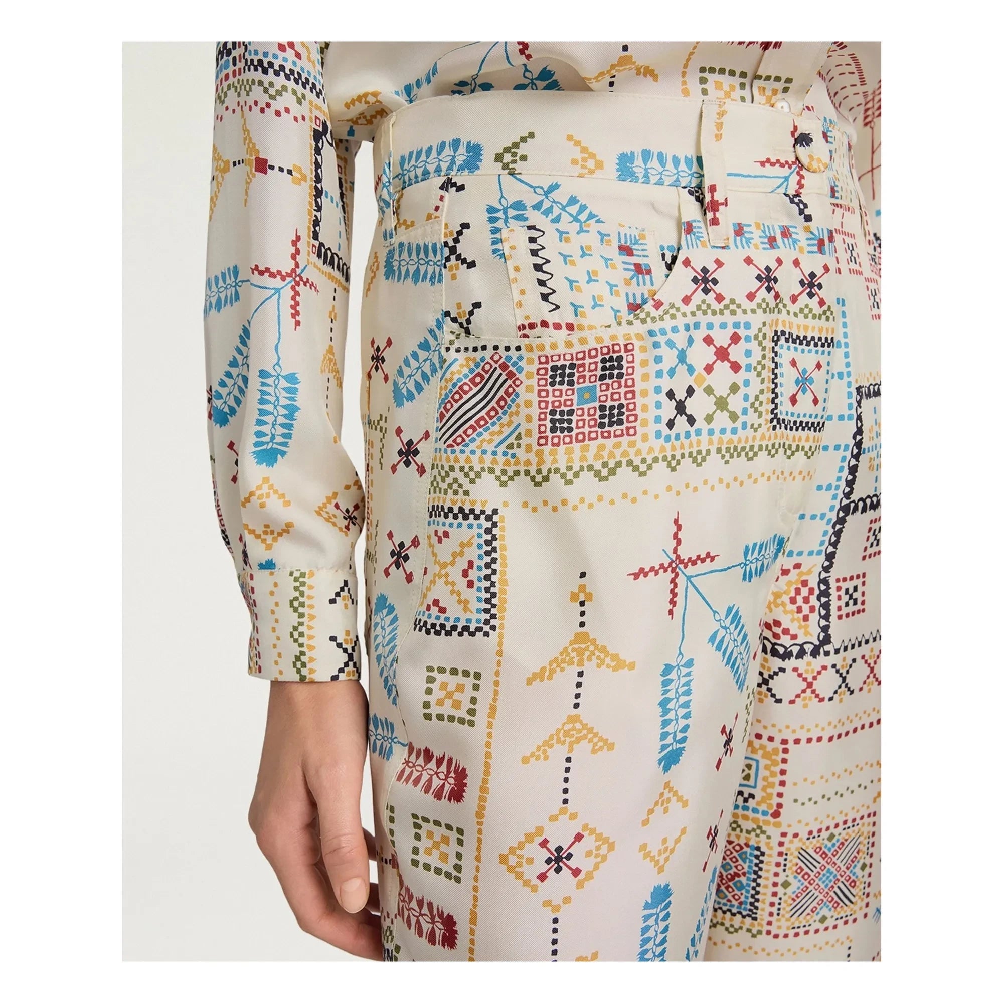Momoni - Ortiz Silk Pants | Cream