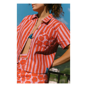 Favorite People - Women's Collection Striped Shirt | Red