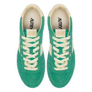 Autry - Windspin Low Two-Tone Suede & Leather Sneakers | Green