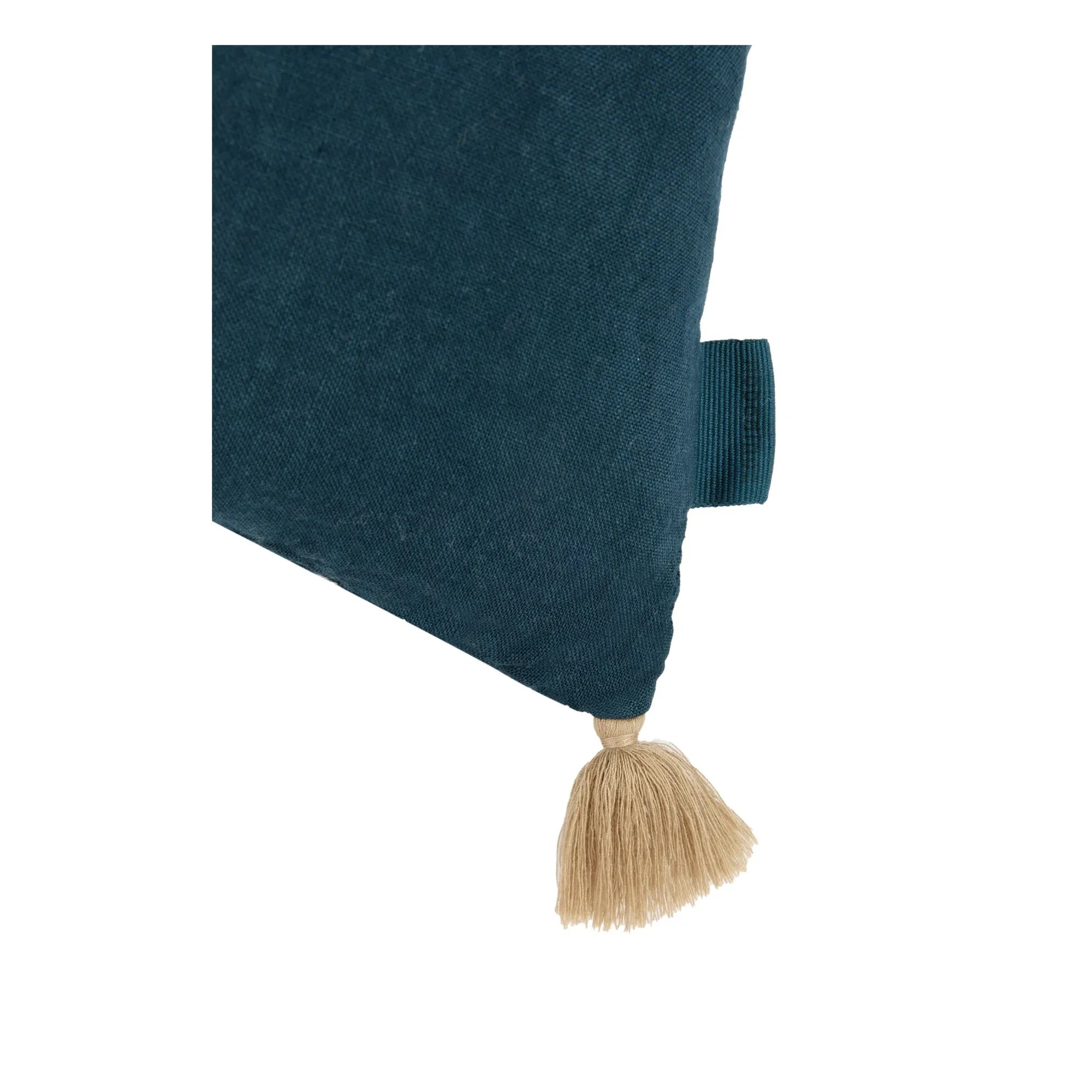 Nobodinoz - Tufted pillow - Lin Français | Blue