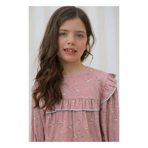 Lililotte - Bianca Fleurie Blouse Organic Cotton | Powder Pink