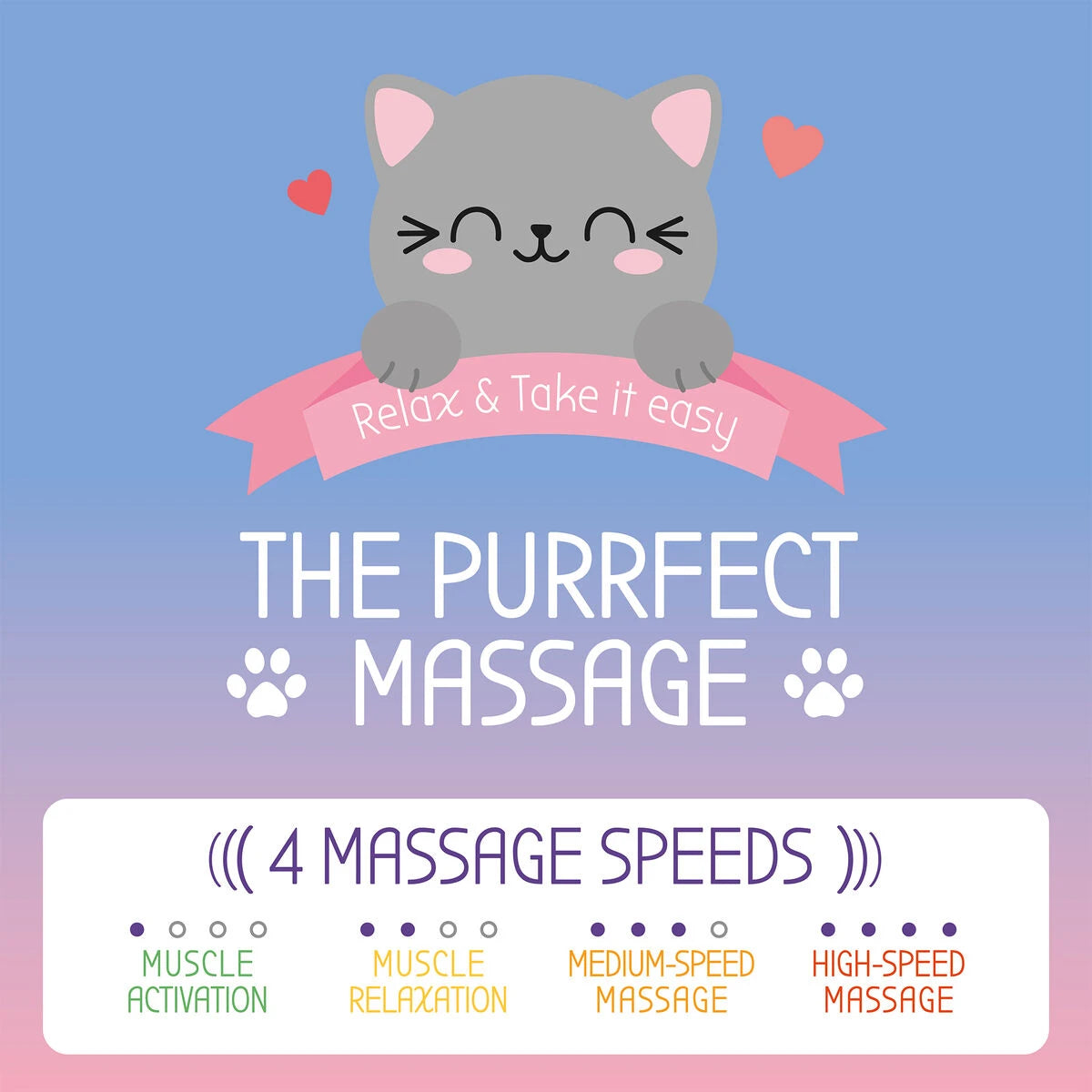 Legami - Mini Electric Massager - The Purrfect Massage