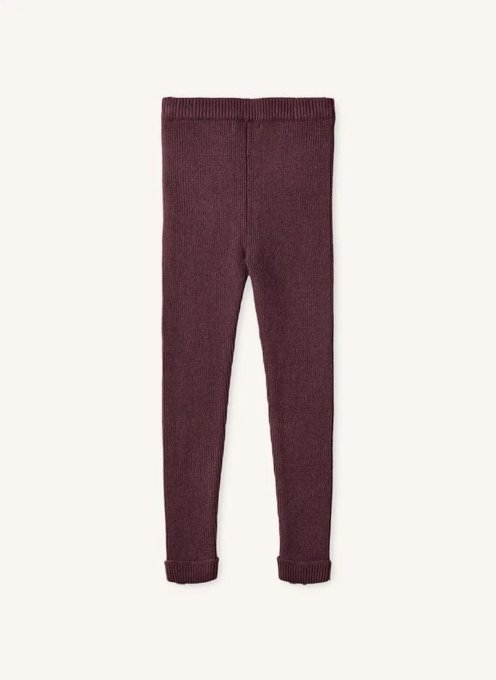 Fliink - Benna Ribbed Tights | Burgundy
