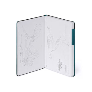 Legami - Dotted Monochrome Soft Cover Notebook - Deep Teal - My Notebook
